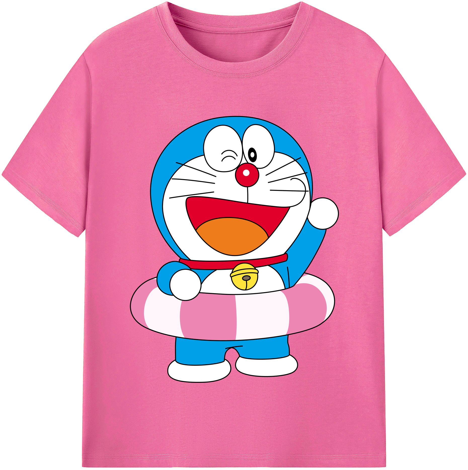 （画像用） ドラえもん Doraemon レディースカジュアルプリントTシャツ（綿100％）